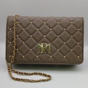Badgley Mischka Studded Diamond Quilt Crossbody Bag